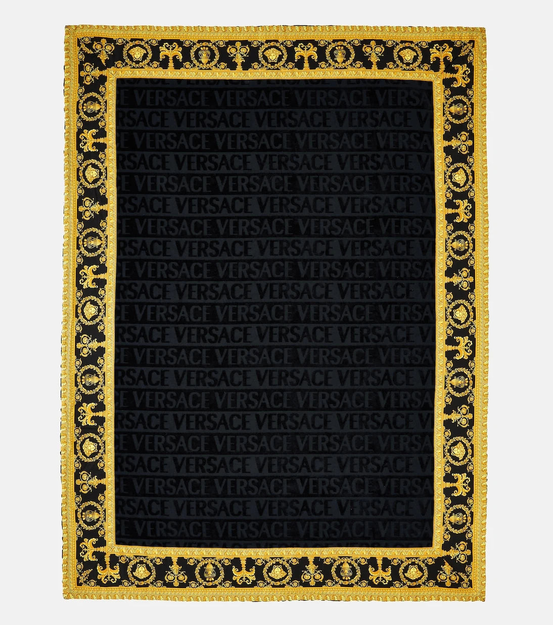 Versace Home - I Love Baroque cotton terry beach towel