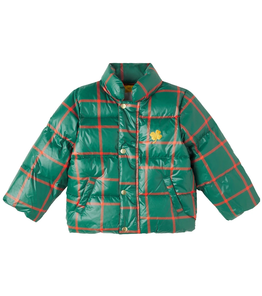 Mini Rodini - Clover checked puffer jacket
