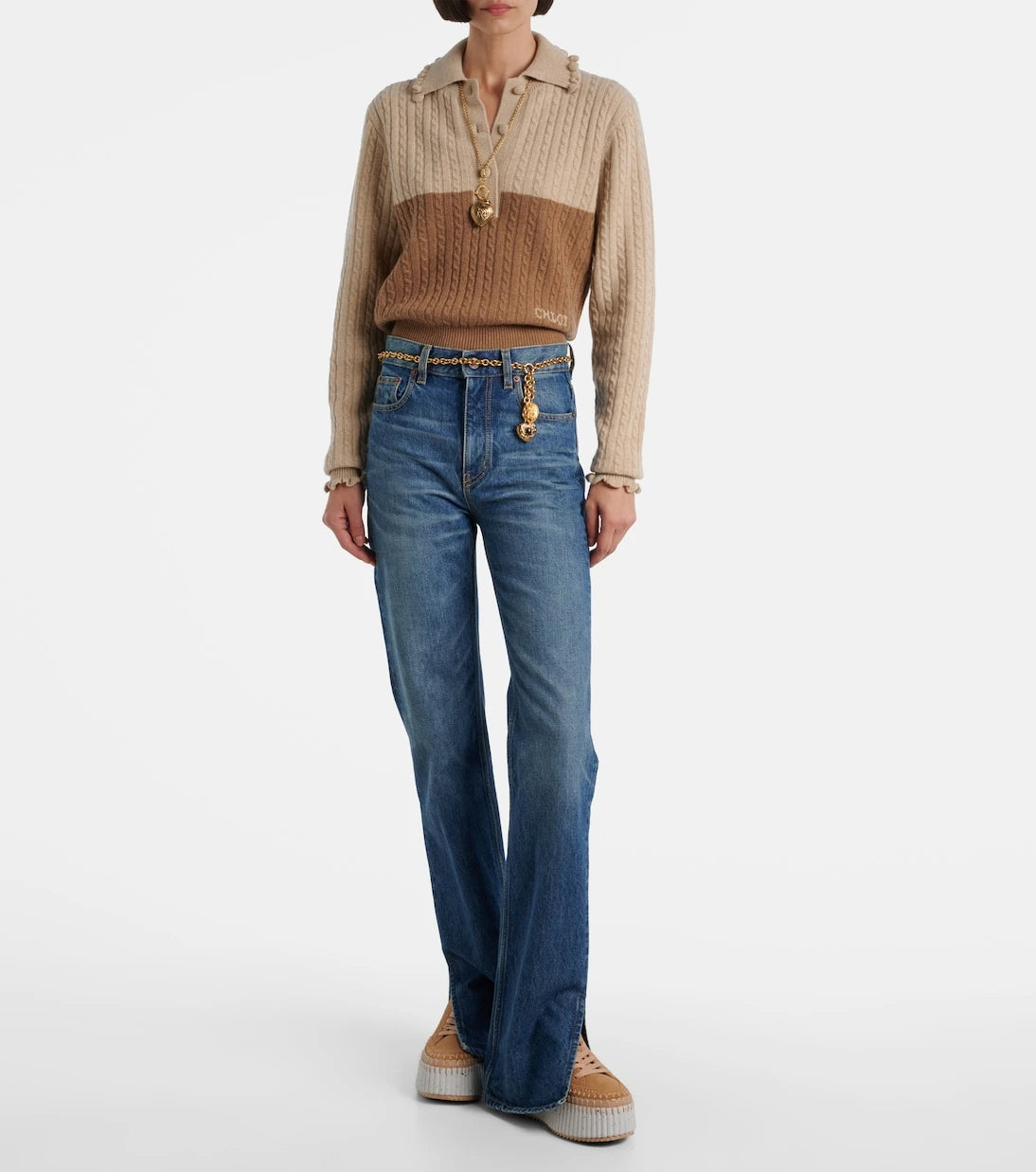 Chloé - Nama süet platform spor ayakkabı