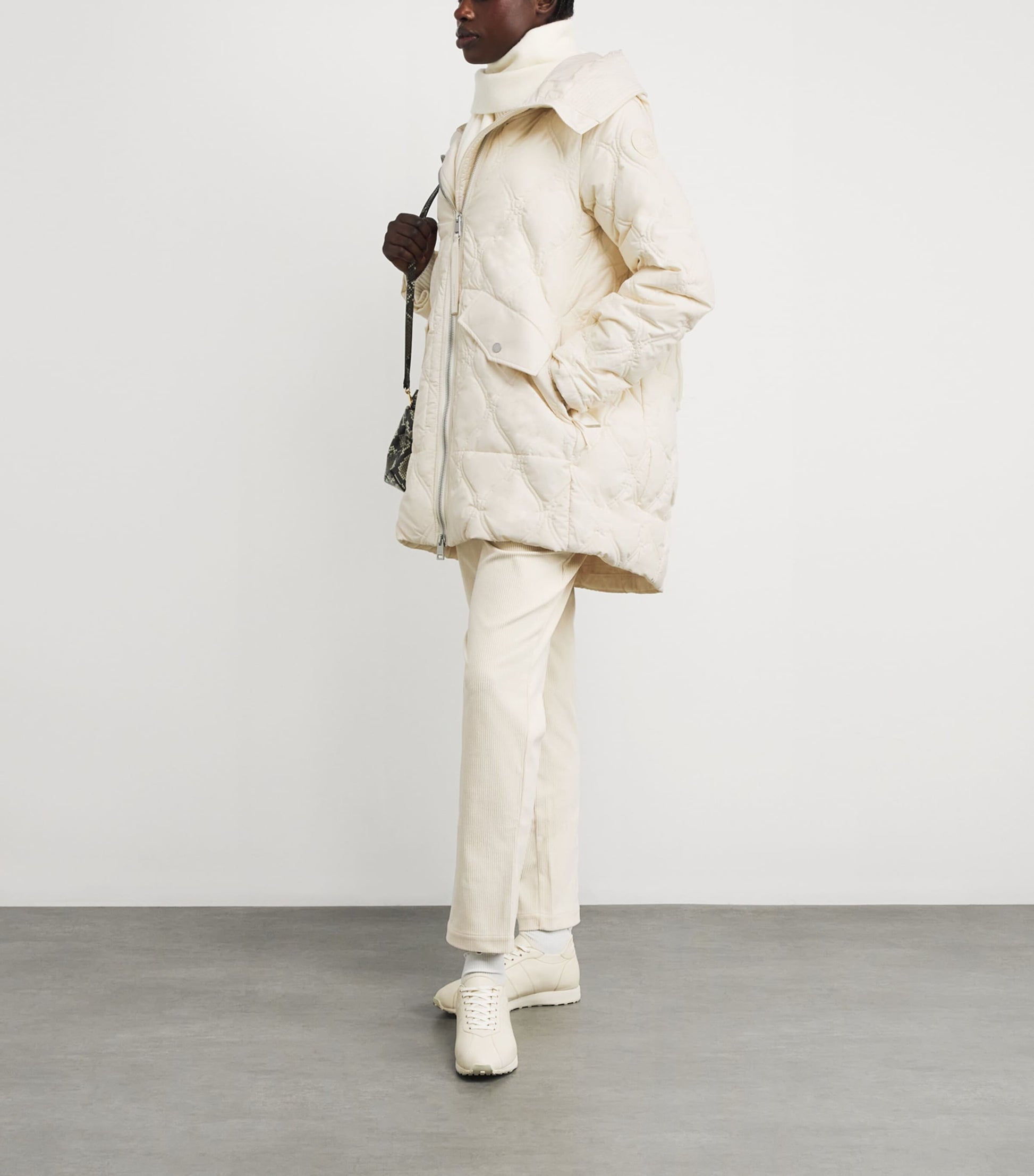 Quilted Alessia Coat LINEN