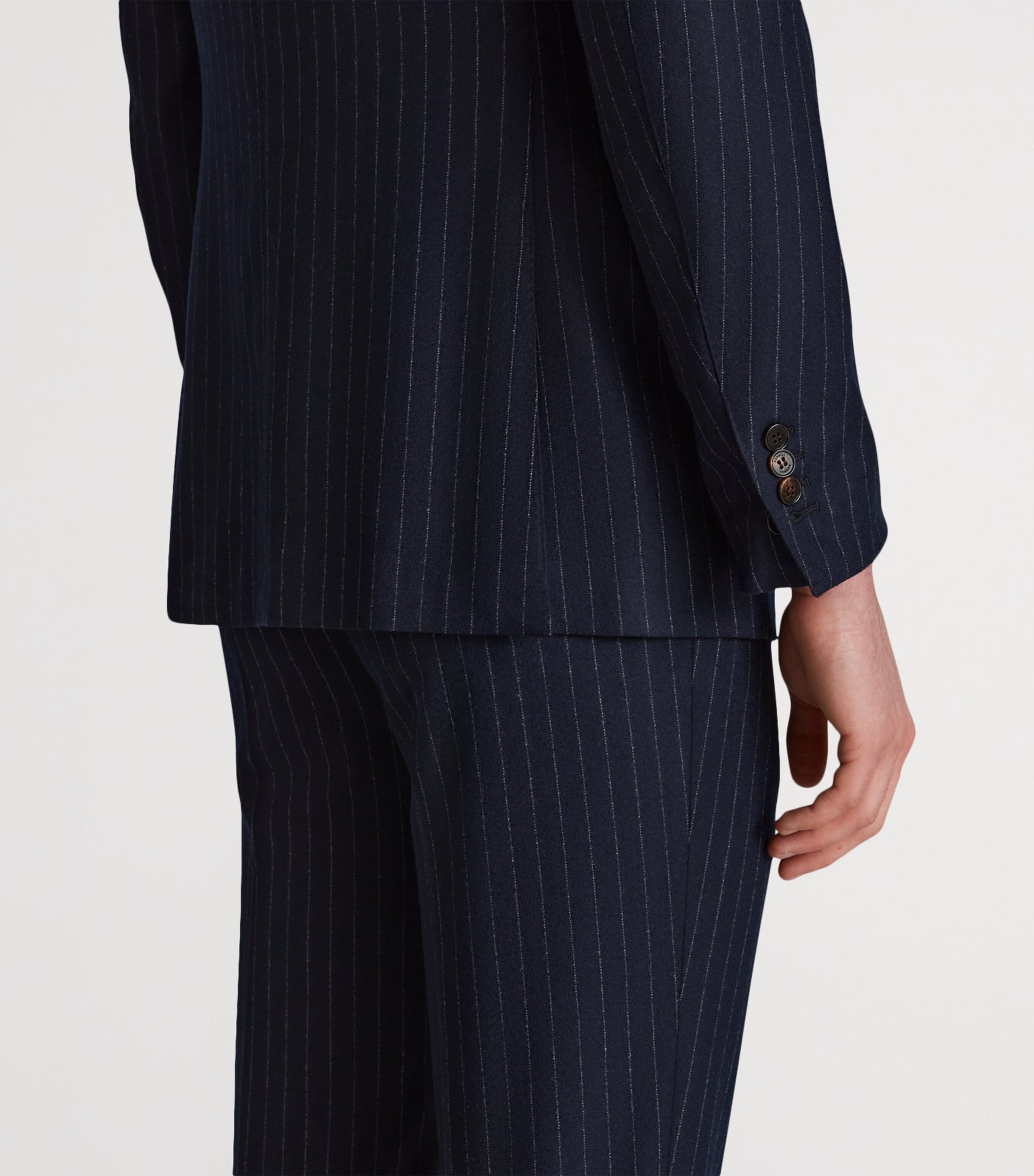 Dunhill Merino Wool Chalkstripe Bourdon Blazer