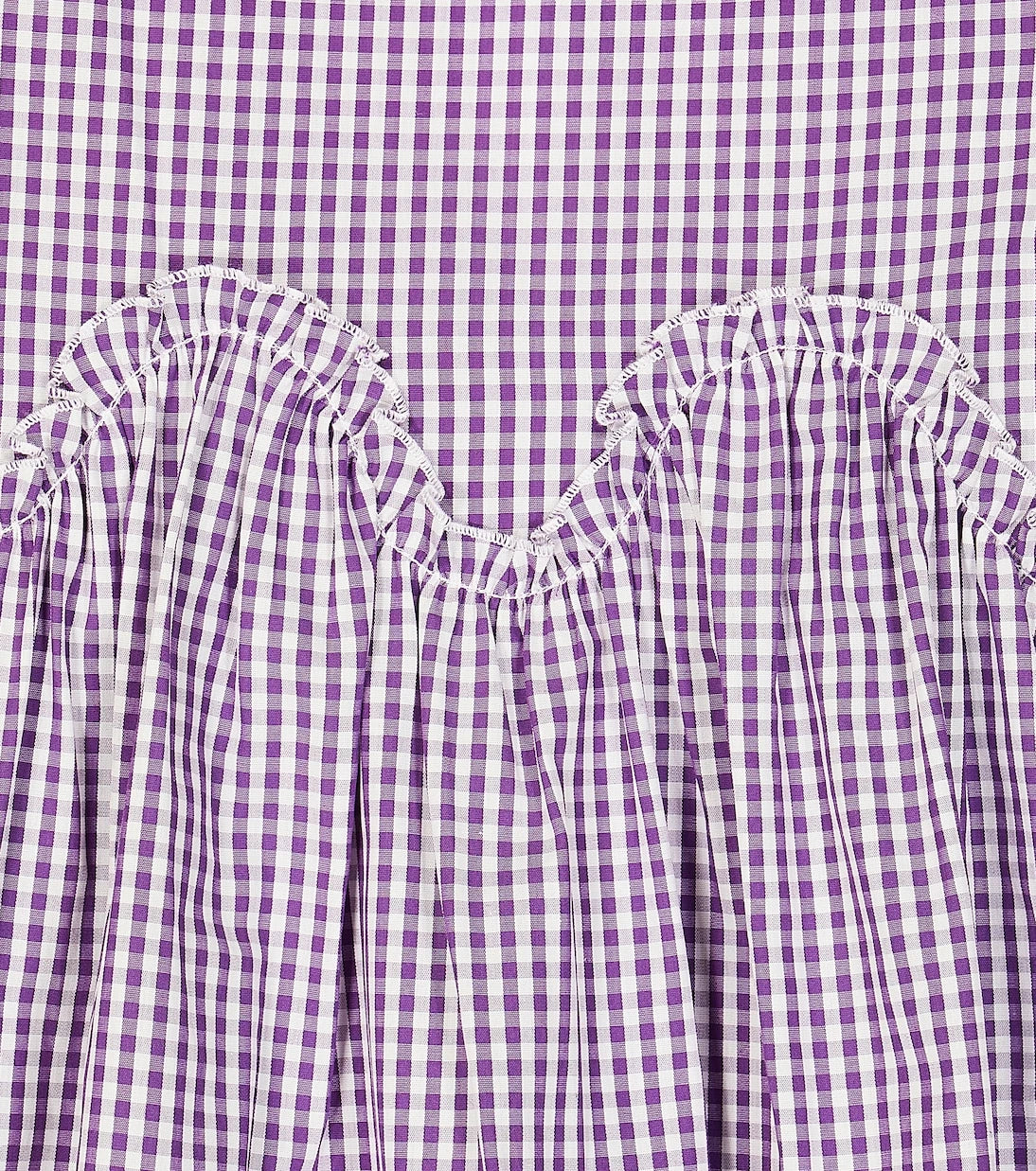 Il Gufo - Checked floral cotton top