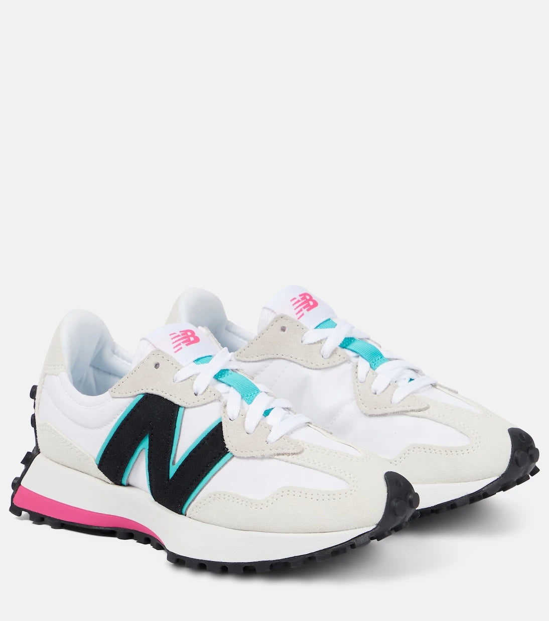 New Balance - حذاء سنيكرز 327 مزين بالجلد السويدي