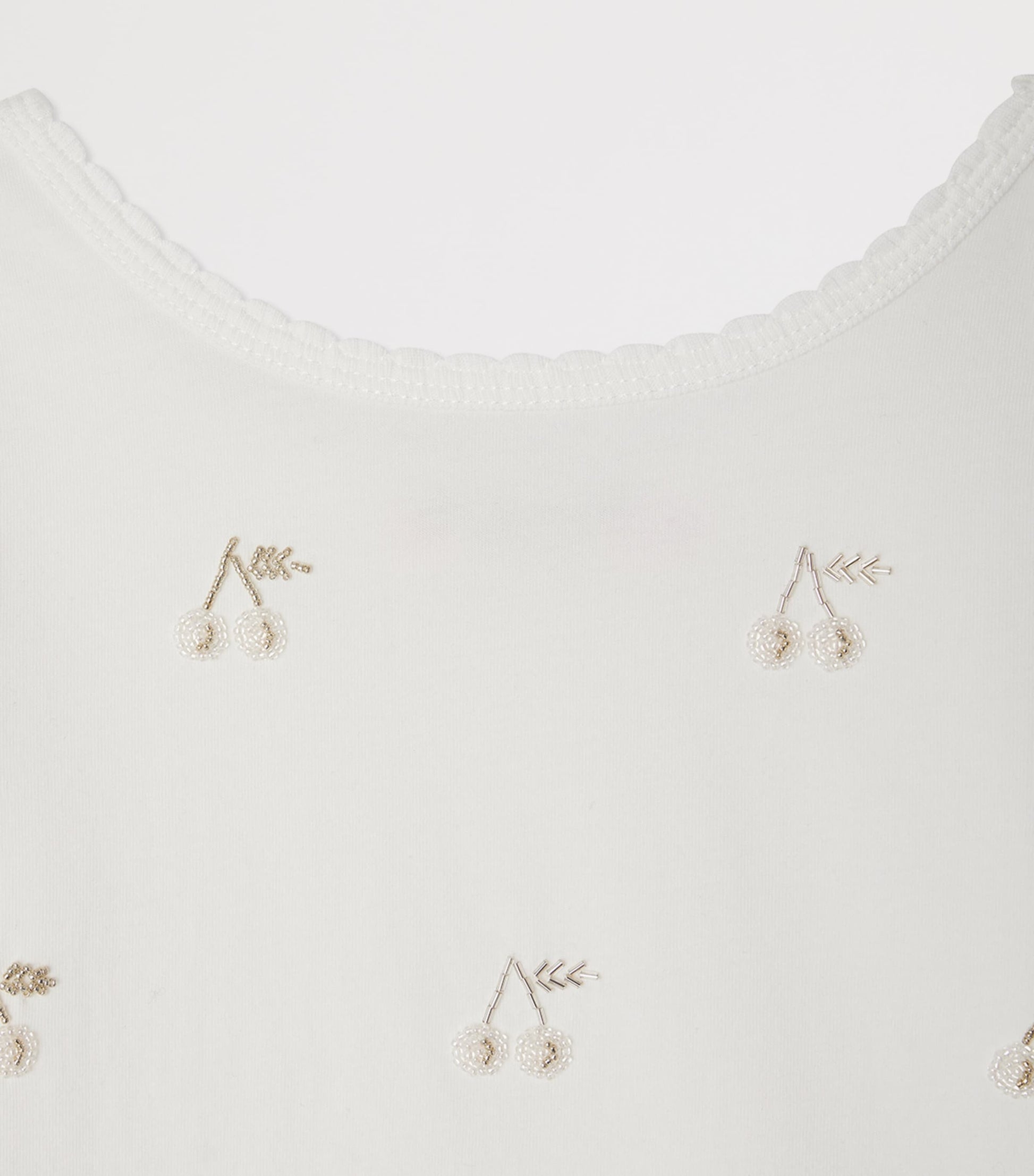 Bonpoint Long-Sleeve Embellished Cherry T-Shirt (4-8 Years)