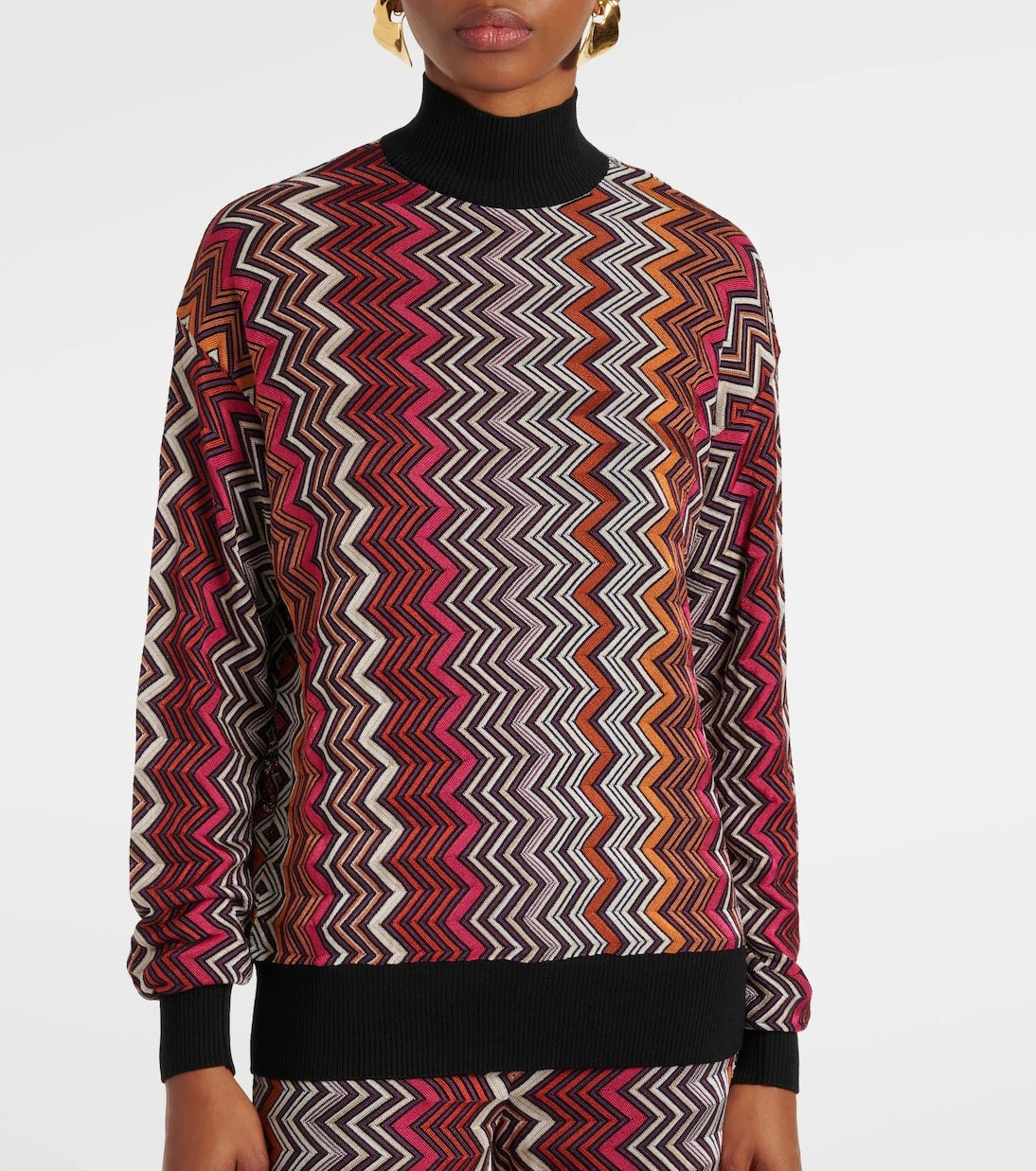 Missoni - Zigzag turtleneck sweater