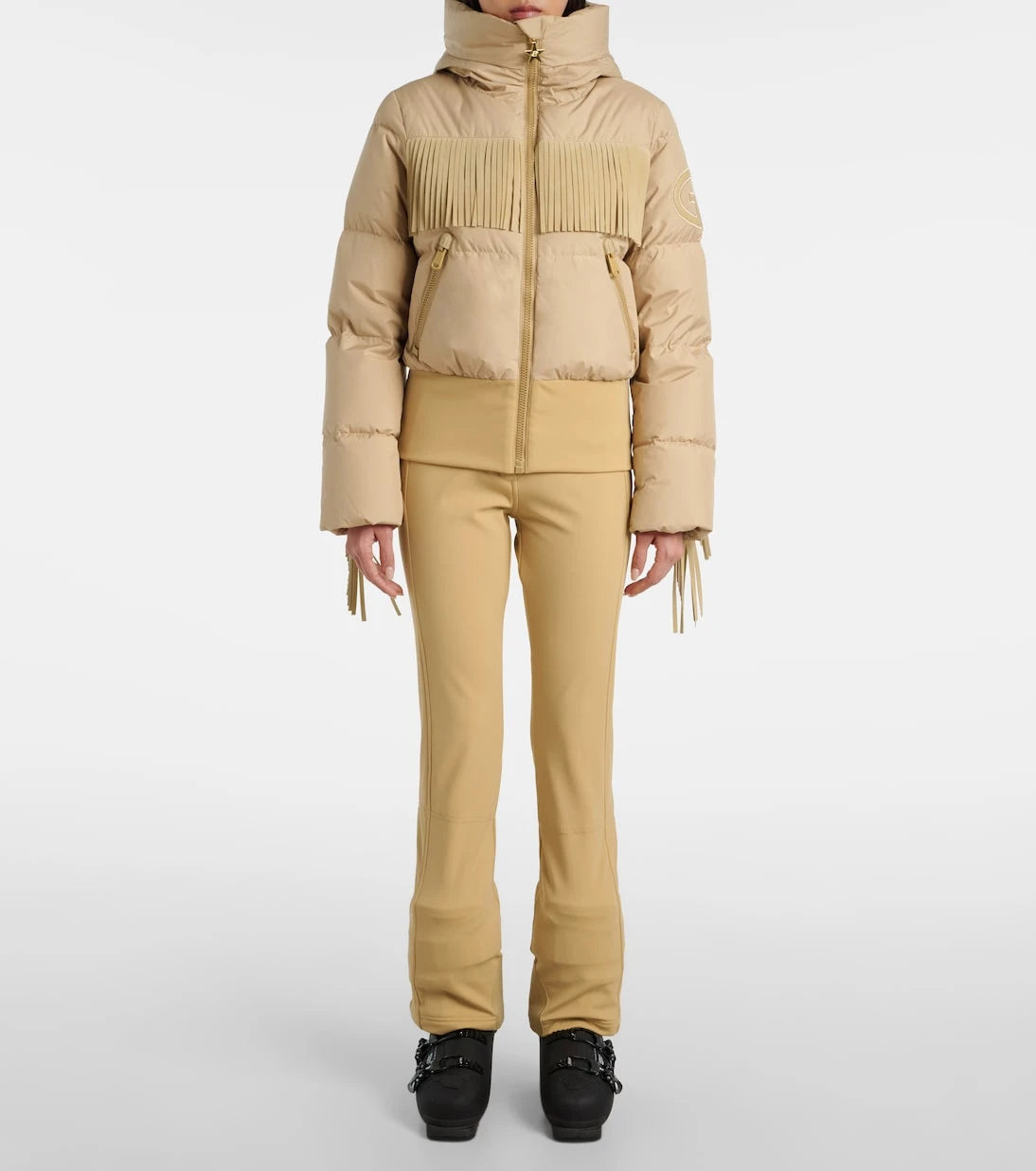 Goldbergh - Marna fringed down ski jacket