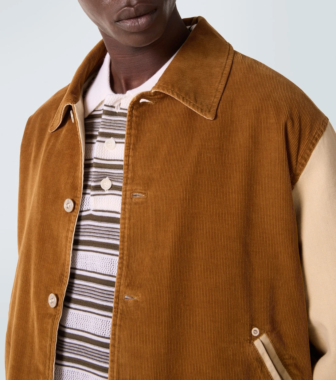 Wales Bonner - Homecoming cotton corduroy varsity jacket
