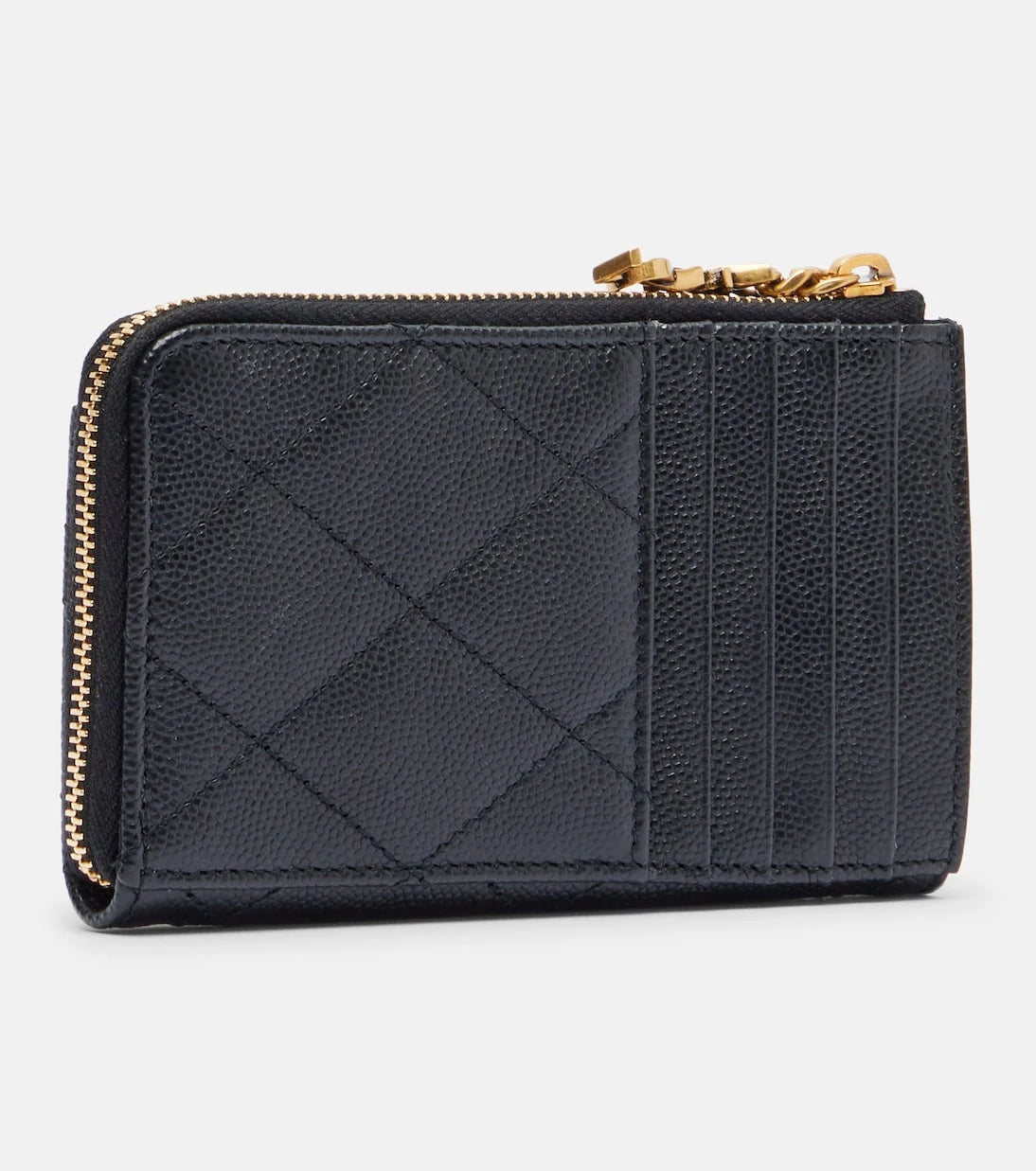 Saint Laurent - Cassandre Bijou quilted leather card case