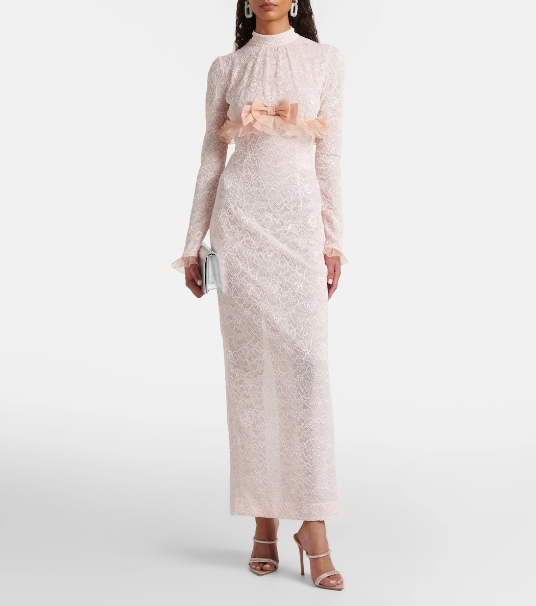 Alessandra Rich - Bow-detail lace gown
