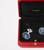 Cartier Sterling Silver Double C de Cartier Cufflinks
