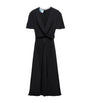 Prada Black Marocain Midi Dress