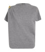 Fabiana Filippi Wool-Silk-Cashmere Brooch-Detail T-Shirt