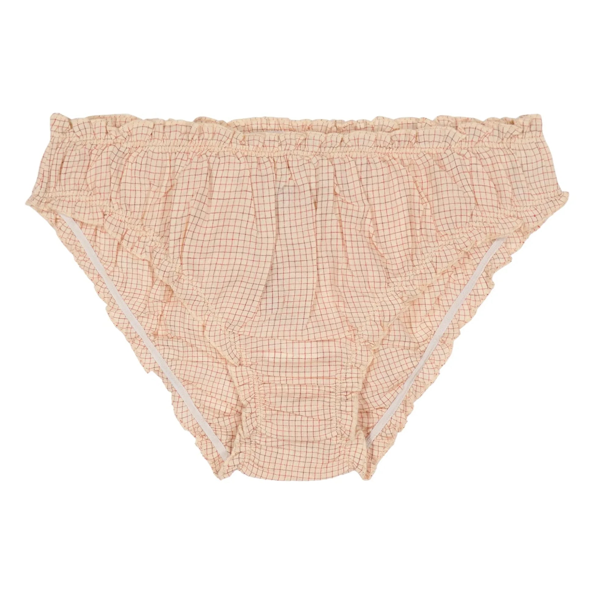 Scarlette Ateliers - Grace Checked Briefs | Red