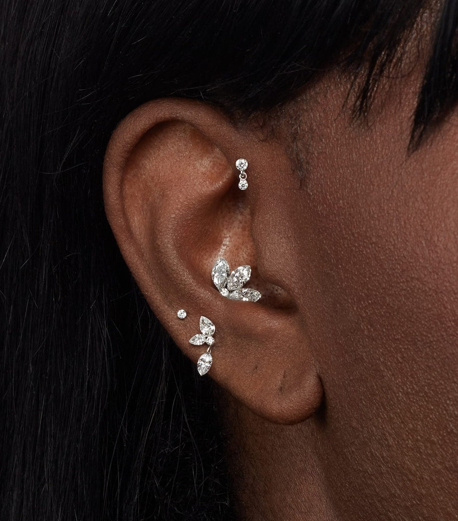 Maria Tash Grand Marquise Pear Diamond Echo Earring (Direction B, 10.5mm)