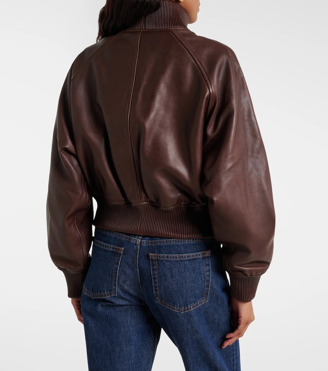 Polo Ralph Lauren - Cropped leather blouson jacket