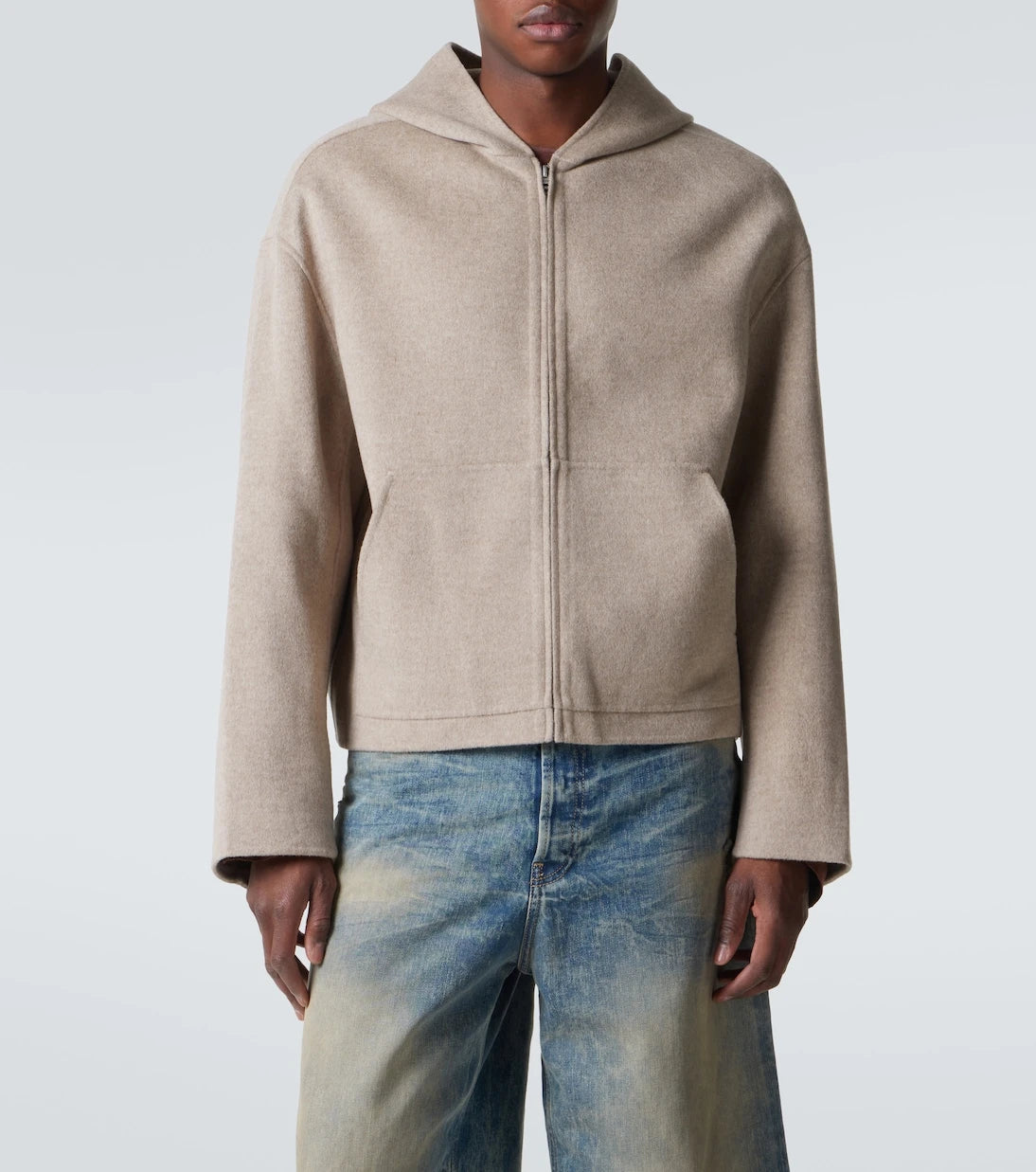 Acne Studios - سترة بغطاء للرأس من الصوف والكشمير
