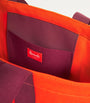 Harrods Orange Large Cotton Logo Tote Bag