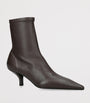 Toteme Brown Nappa Leather Heeled Boots 55