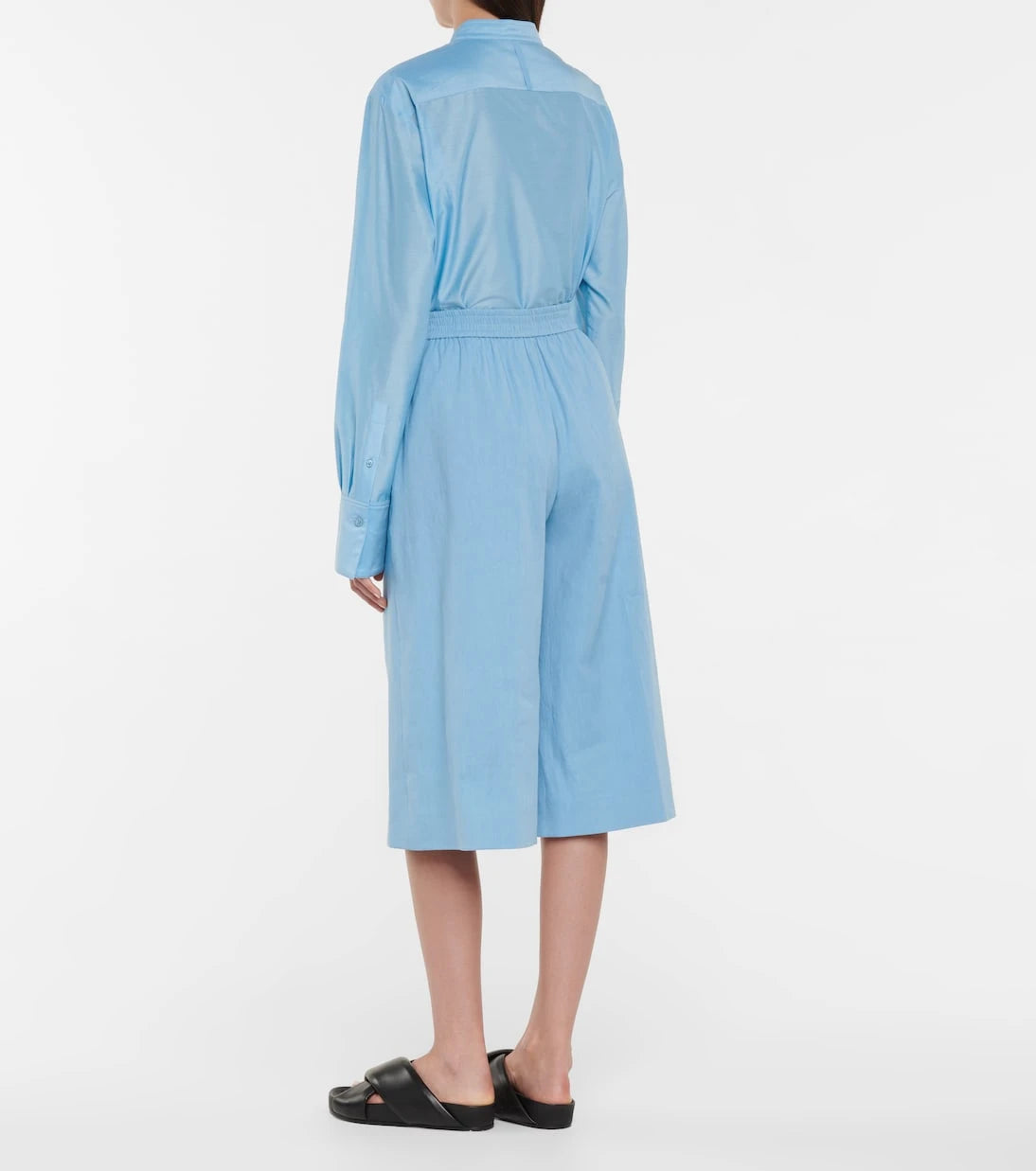 Joseph - Tan linen and cotton Bermuda shorts