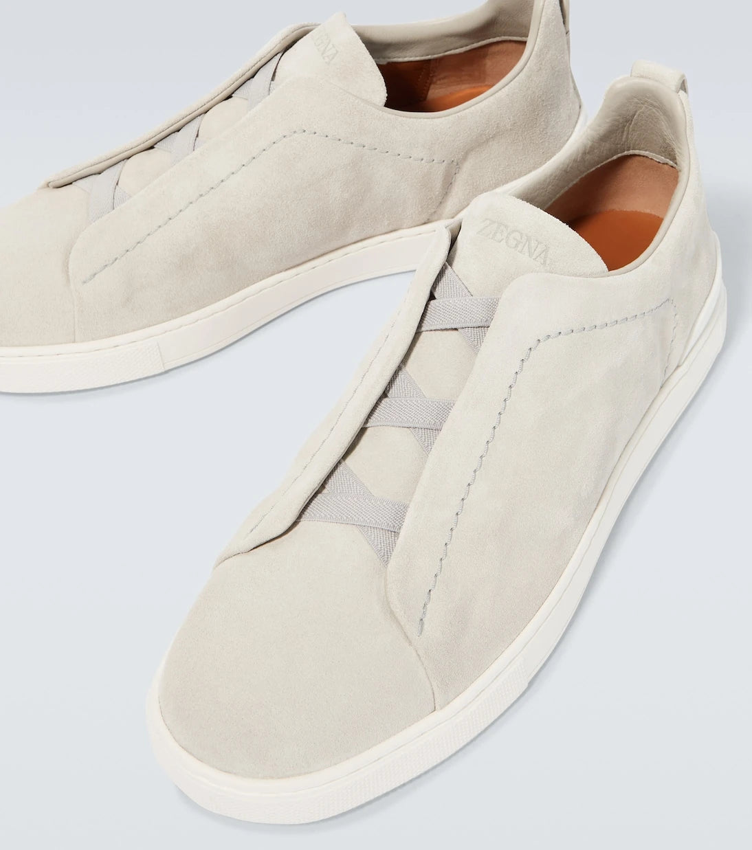 Zegna - حذاء رياضي Triple Stitch من جلد الشامواه