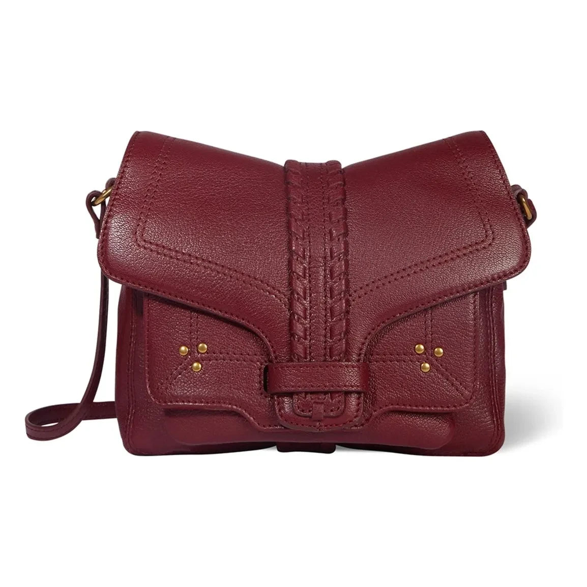 Jérôme Dreyfuss - Harry S Bag Chèvre Grainé | Dark red