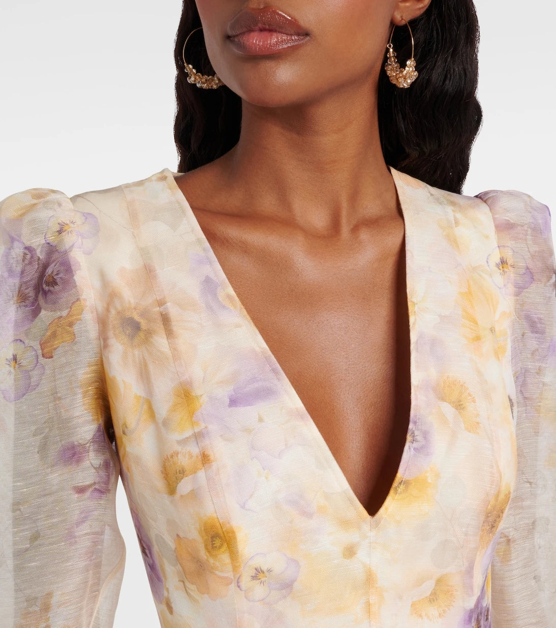 Zimmermann - Memento linen and silk minidress
