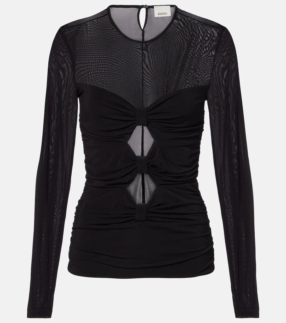 Isabel Marant - Gladice cutout gathered jersey top
