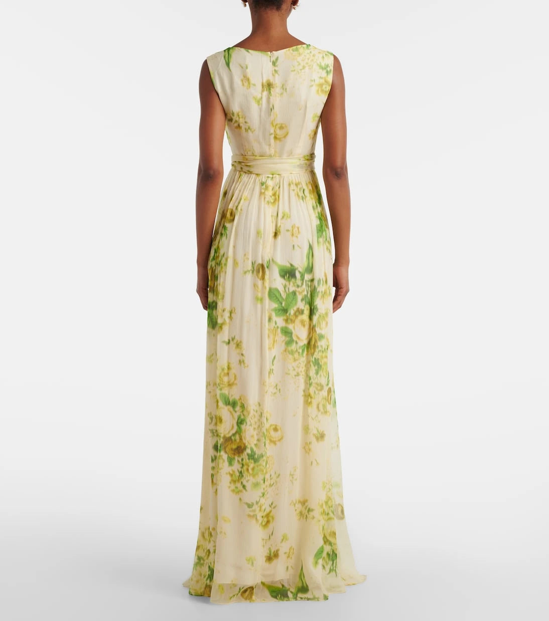 Erdem - Floral silk creponne gown