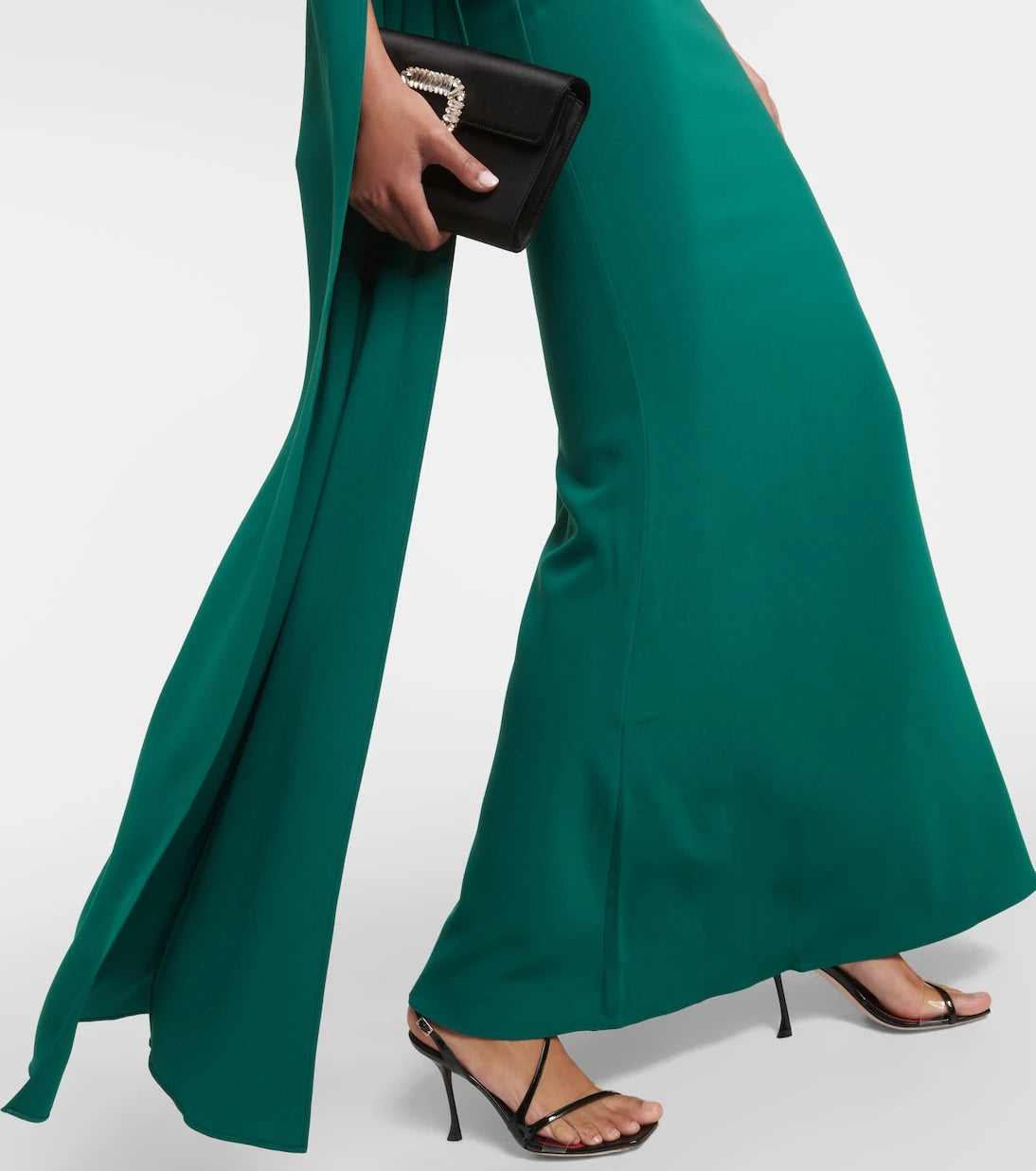 Roland Mouret - Cape-sleeve cady gown