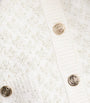 Maje White Tweed-Effect Cardigan
