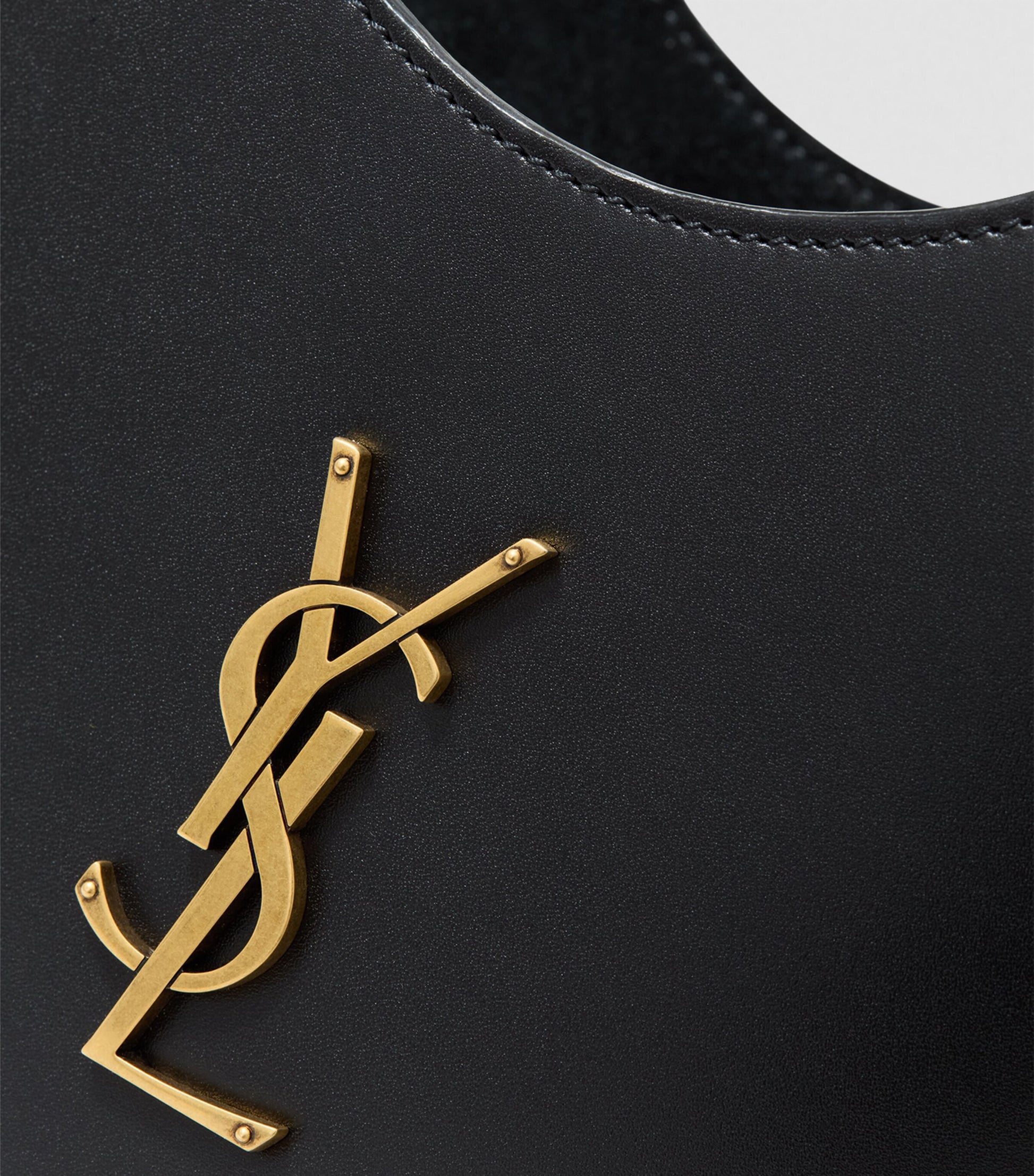 Saint Laurent Black Mini Leather Tote Bag