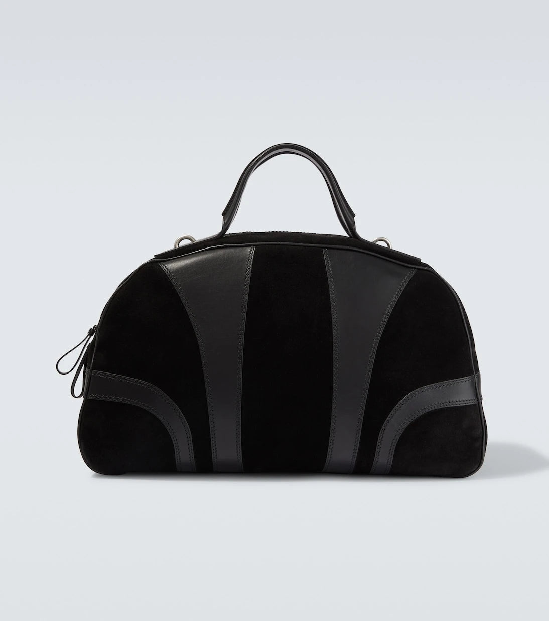 Dries Van Noten - Leather-trimmed suede duffel bag