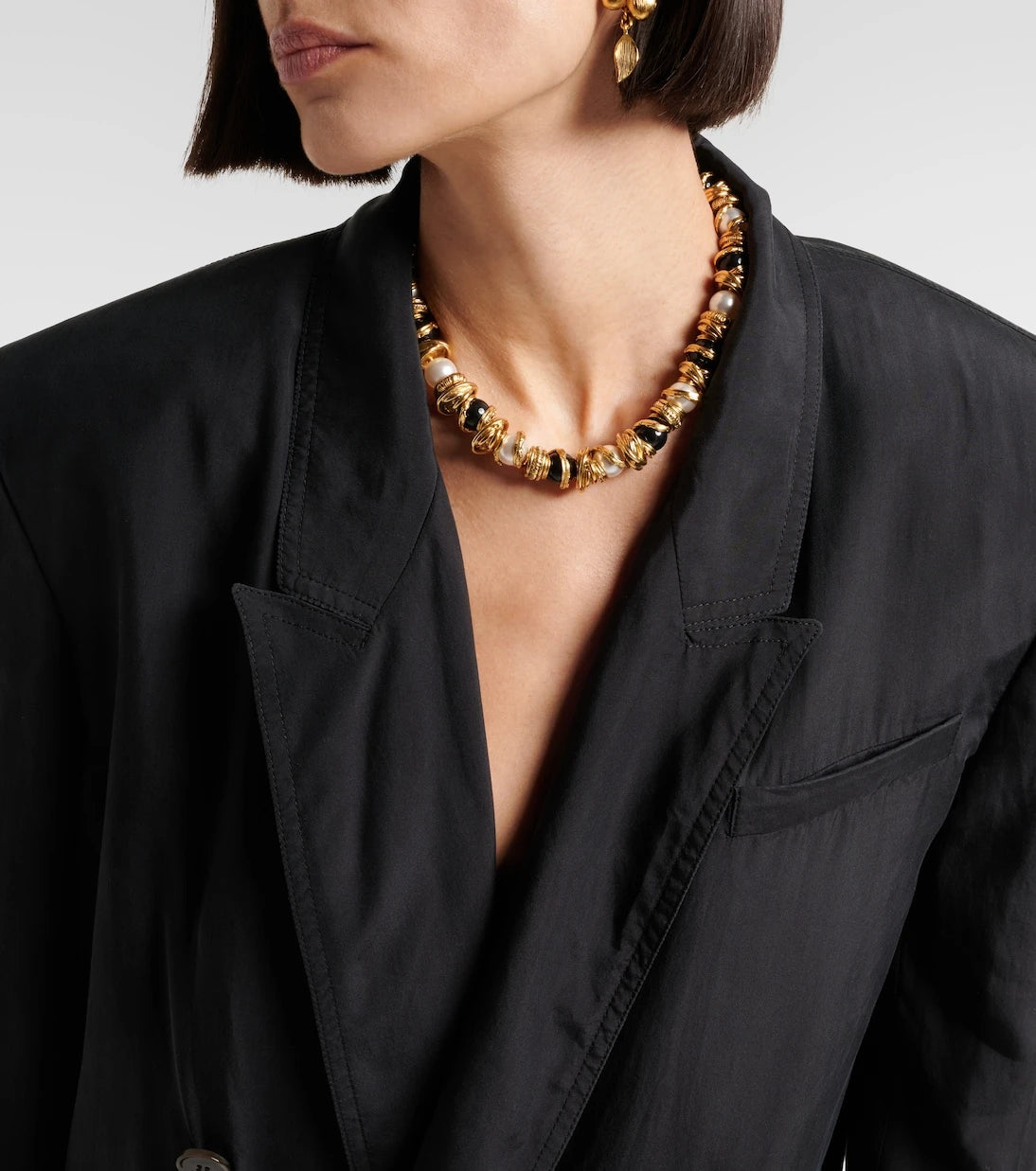 Saint Laurent - Double-breasted silk blazer