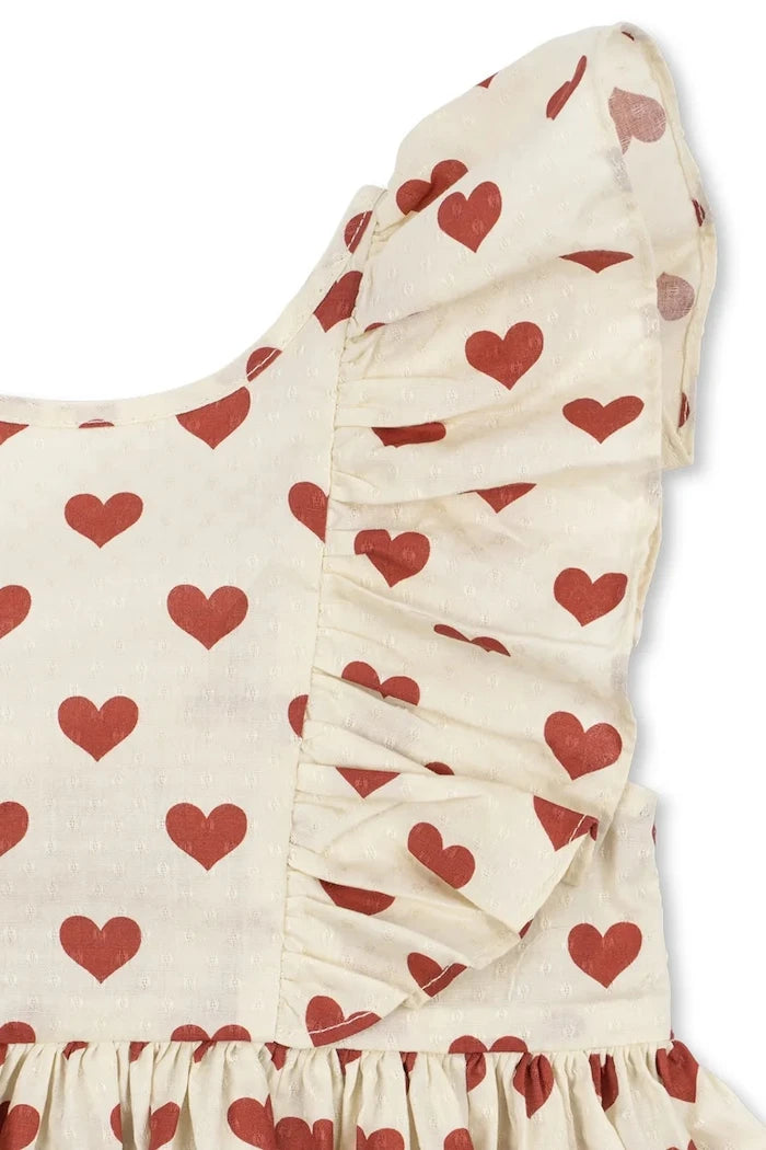 Konges Sløjd рокля от памук CIANNA BOW DRESS GOTS