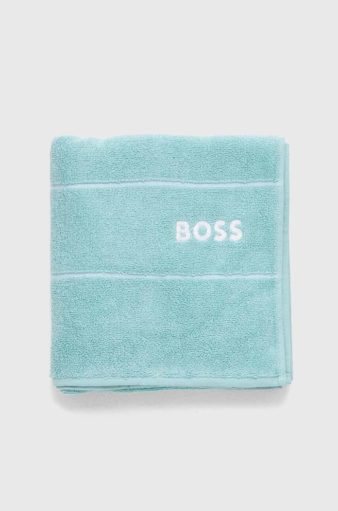 Малка памучна кърпа BOSS Plain Aruba Blue 50 x 100 cm