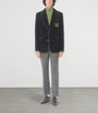 Valentino Garavani Black Virgin Wool Crest Blazer