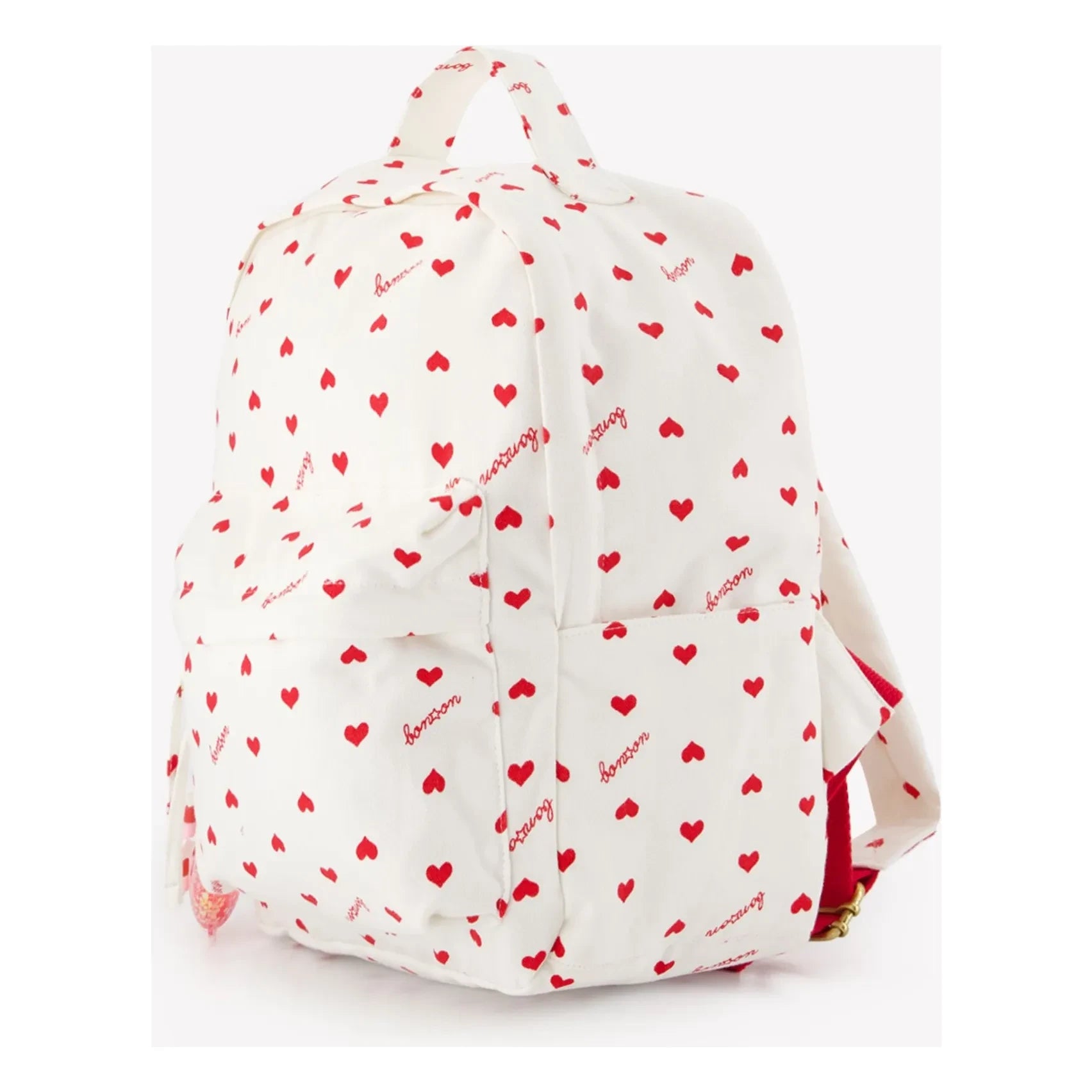 Bonton - PM Backpack Hearts | Ecru