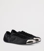 Black Suede-Re-Nylon-Metal Collapse Sneakers