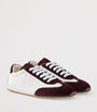Prada Neutral Nappa Leather and Suede Sneakers