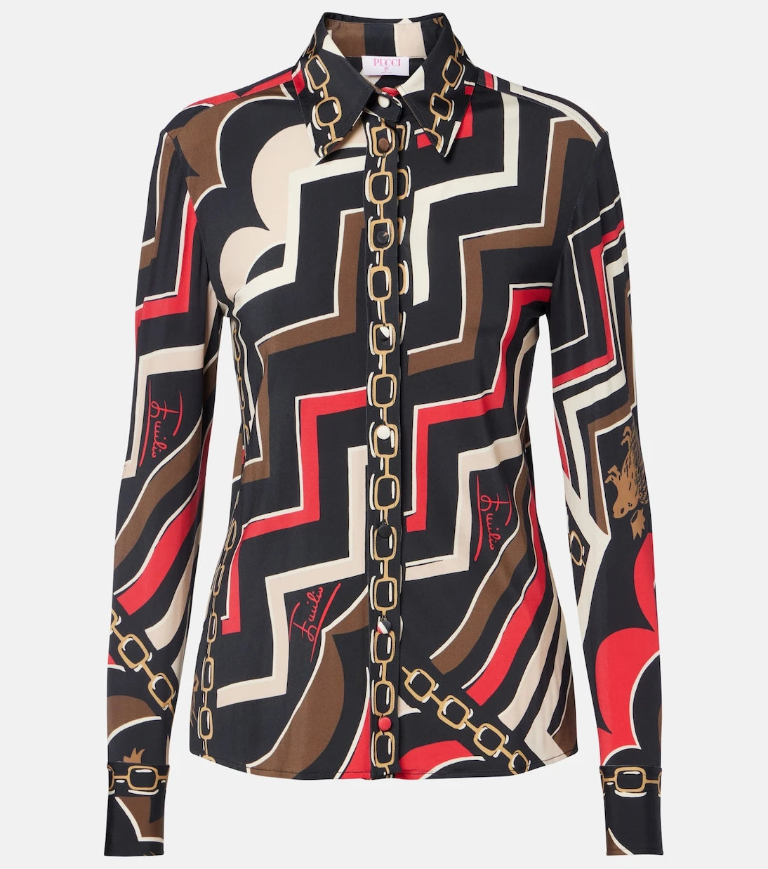 Pucci - Istrice satin jersey shirt