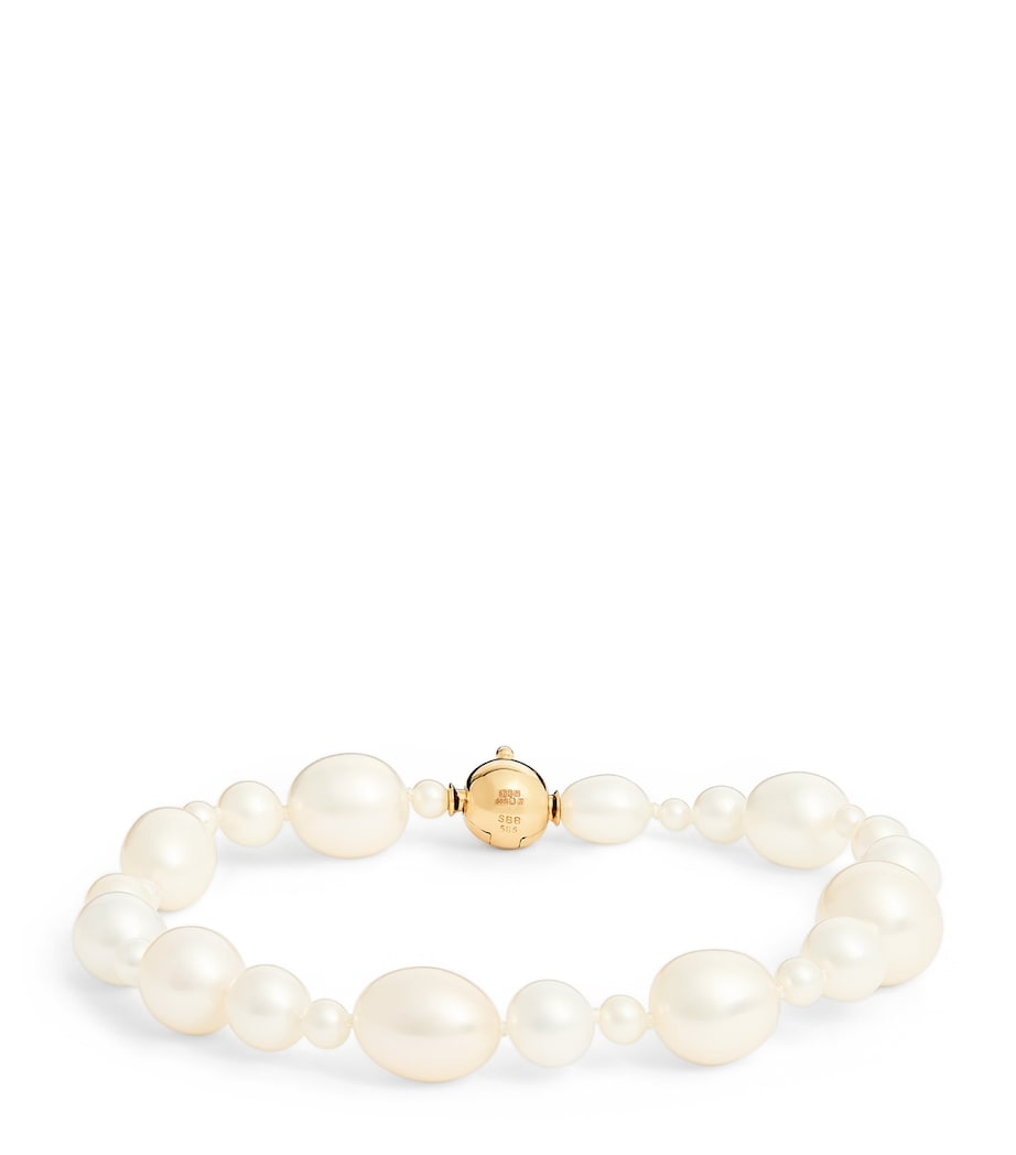 Yellow Gold and Pearl Peggy Bracelet