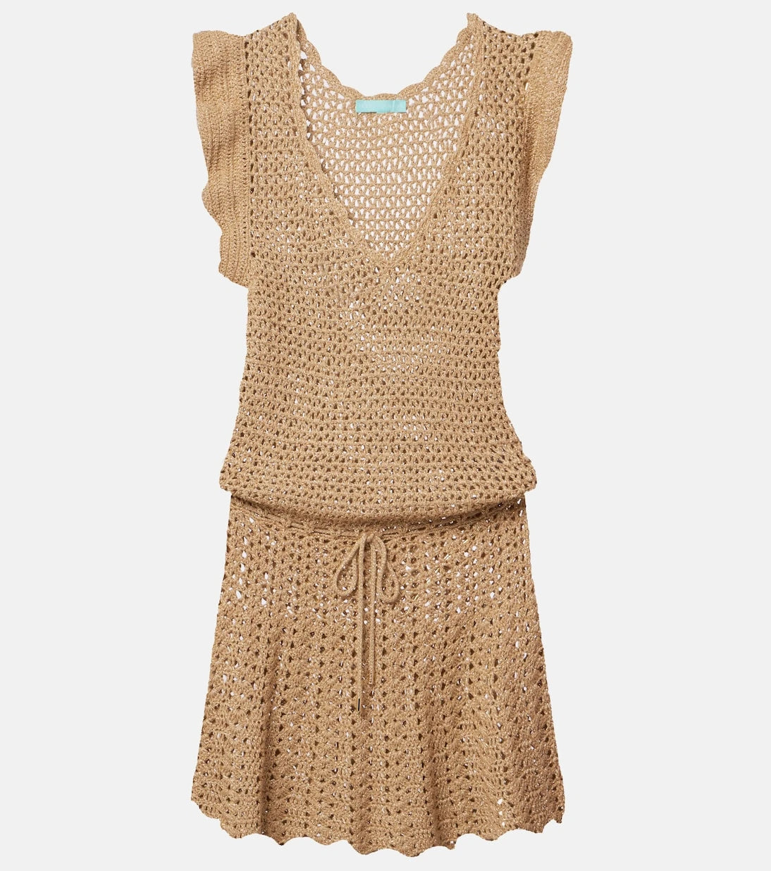Melissa Odabash - Annalise crochet lamé minidress