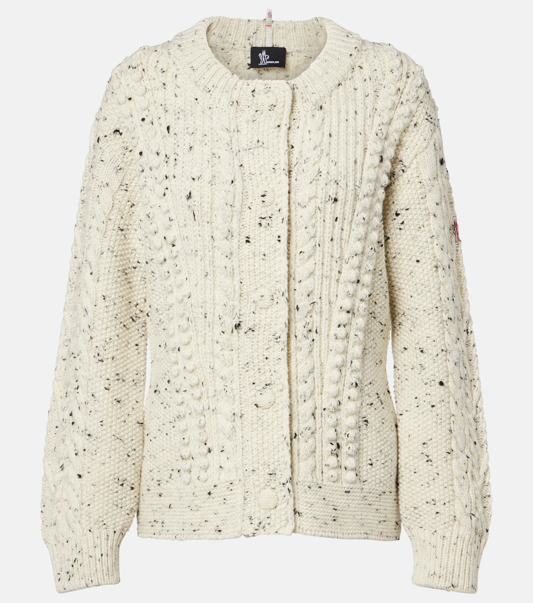 Moncler Grenoble - Cable-knit wool cardigan