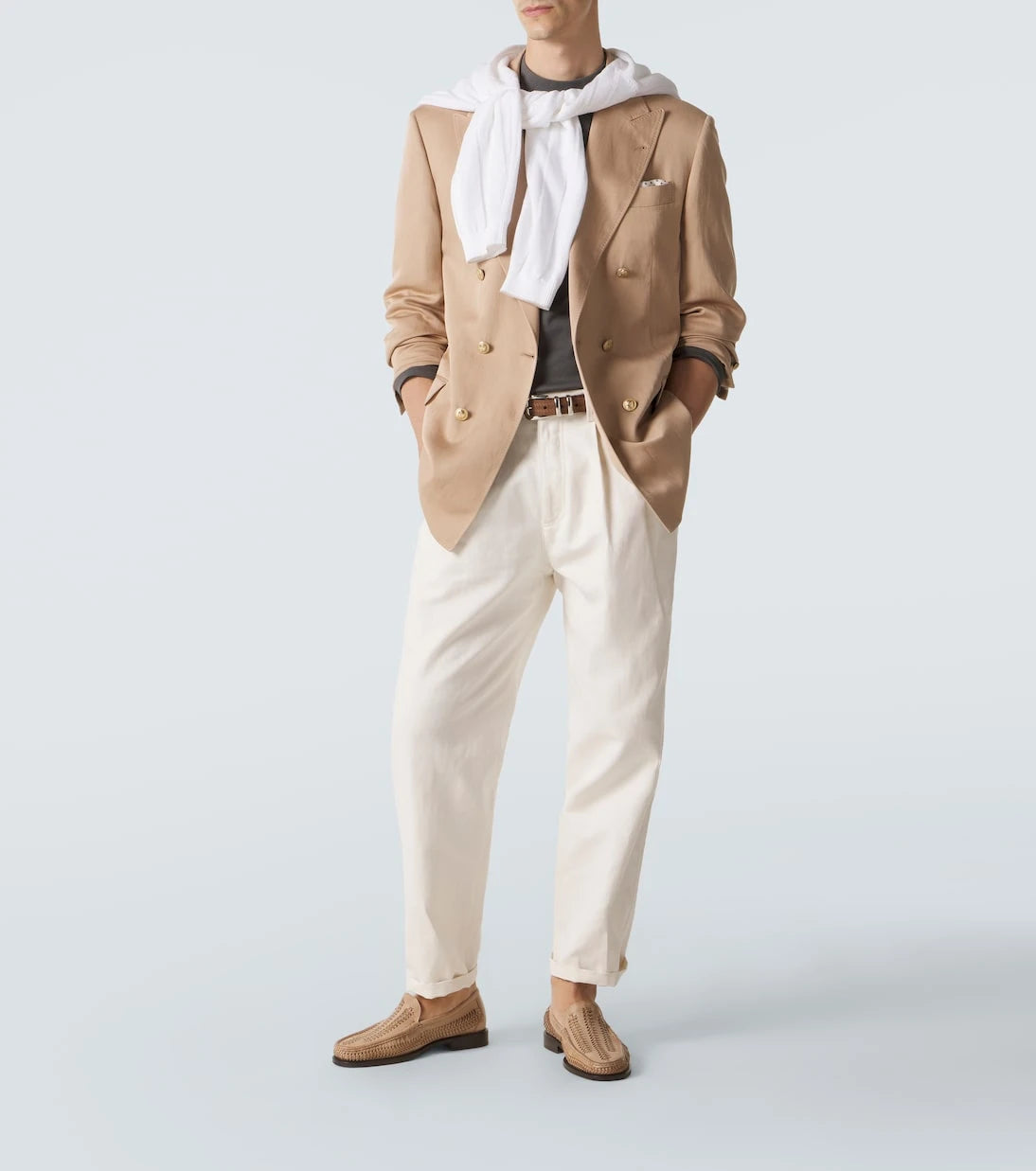 Brunello Cucinelli - Silk and linen blazer