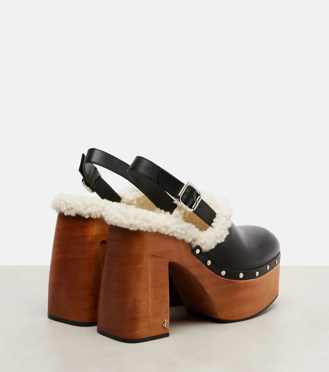 Jimmy Choo - Alida 135 leather platform clogs