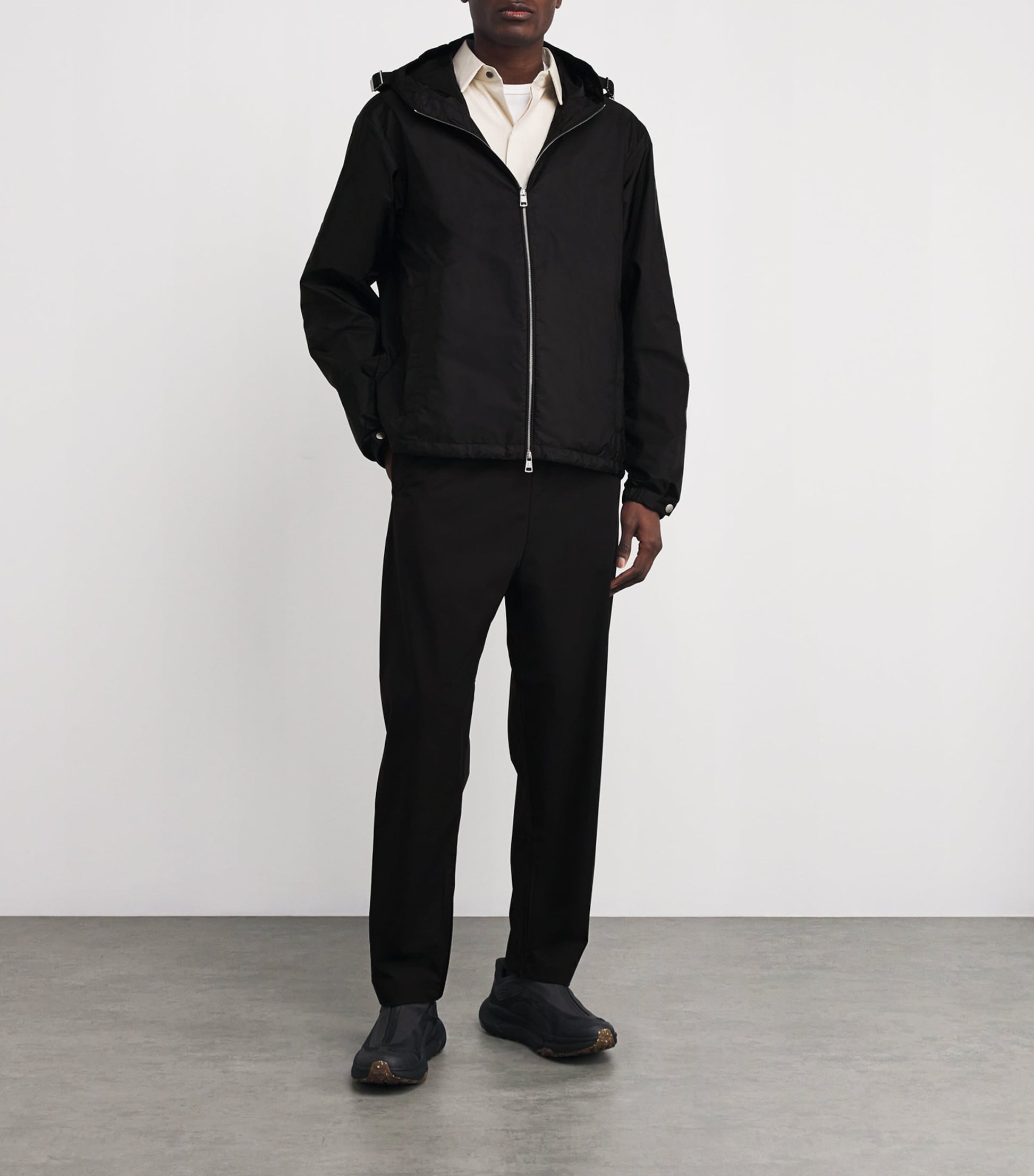 Moncler Black Water-Repellent Remoray Windbreaker Jacket