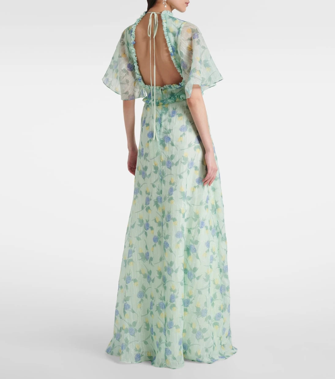 Markarian - Heather floral organza gown