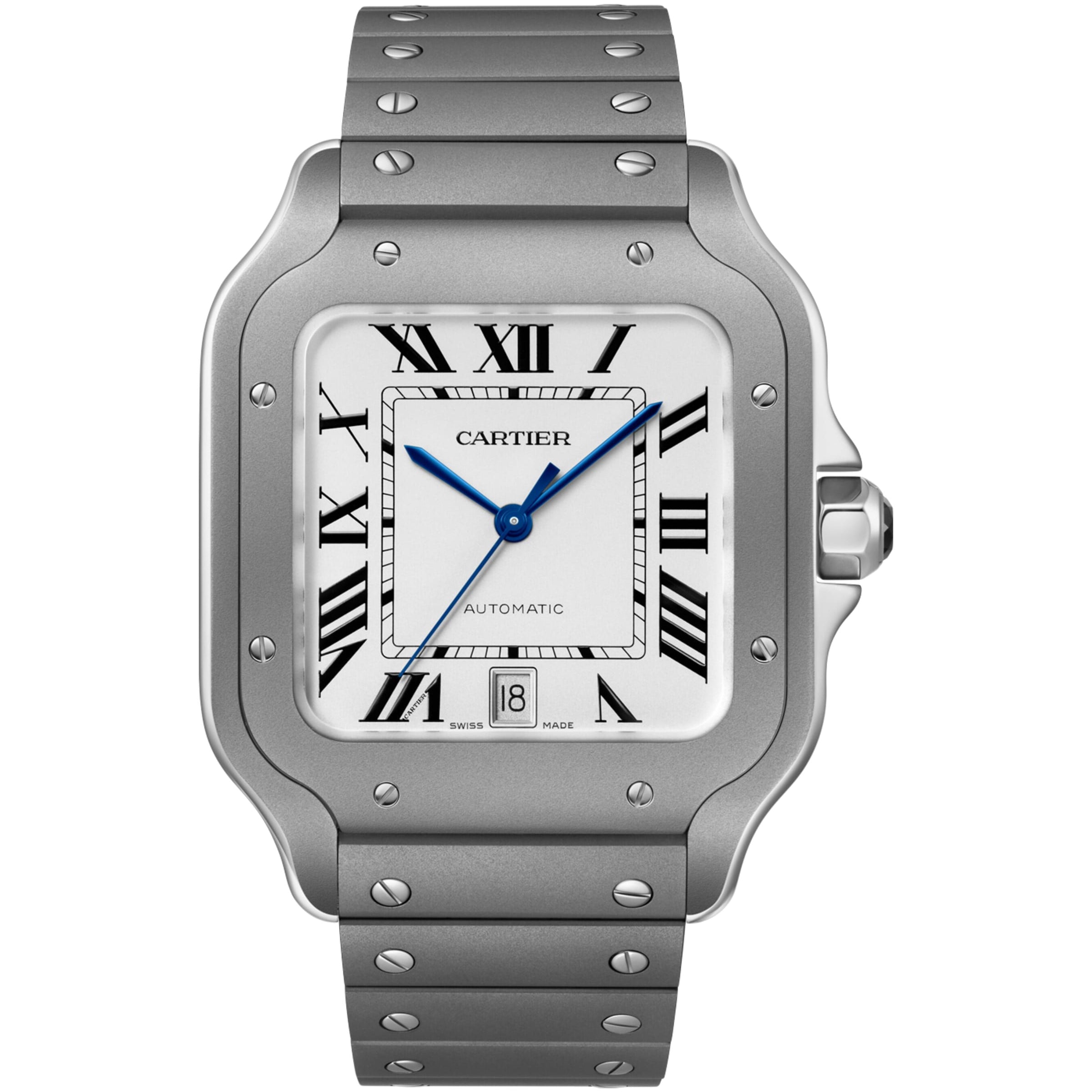 Large Titanium Santos de Cartier Watch 40mm
