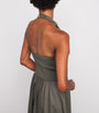 St. Agni Green Halterneck Maxi Dress