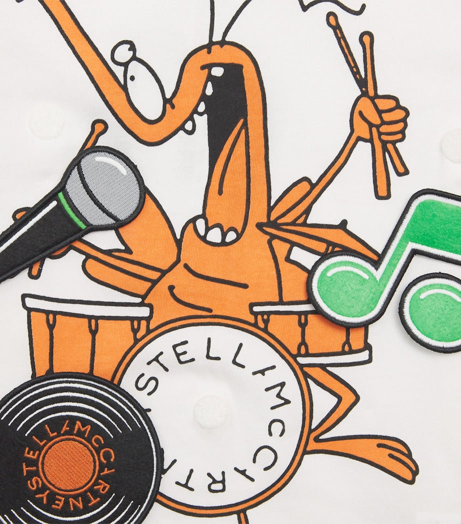 Stella McCartney Kids Organic Cotton Drummer T-Shirt (2-14 Years)